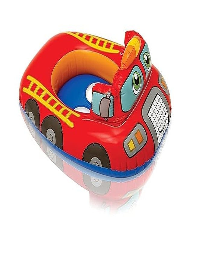 PRISO Inflatable Swimming Tube for Kids Baby Safe Anti-flip, Swimming Accessories Boat, Fun, Enjoyment Swiming Car Shape Ring Girls and Boys Use. (Multicolor) - Image 1